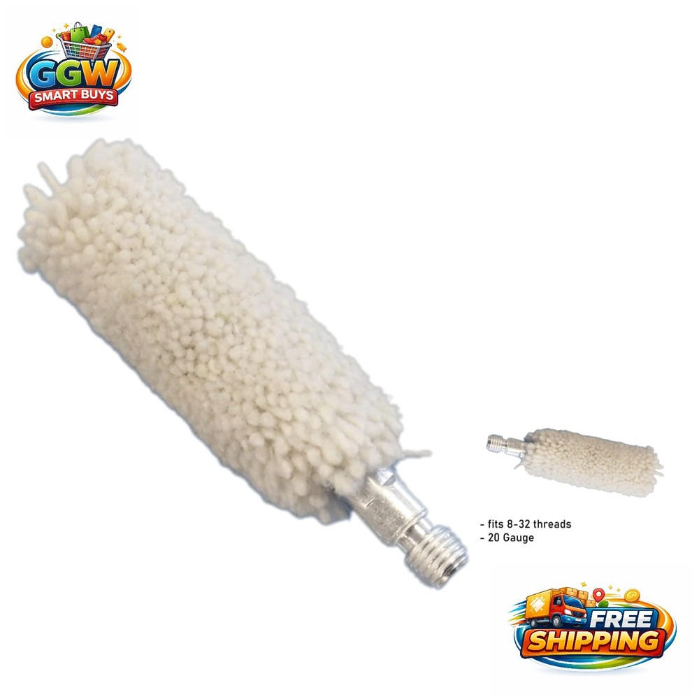 Durable Cotton Bore Mop for 20 Gauge Firearms – Essential Gun Cleaning Tool