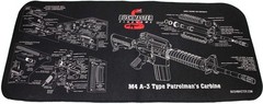 Bushmaster 28″X12″ Neoprene Schematic Gun Cleaning Mat, Matte Black 93686
