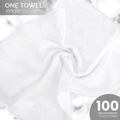 Imperial Towels Terry Bar Mop Towels Value Pack Of 100 Size And Durable