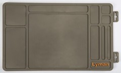 Lyman Essential Gun Mat with Molded storage compartments – Rifle or Handgun Size