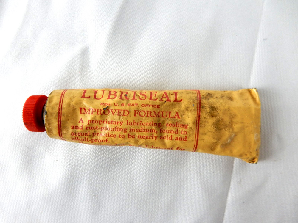Vintage Lubriseal Improved Formula Grease Tube Arthur H Thomas Co Lab Prop
