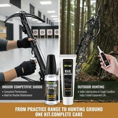 Crossbow Rail Lube & Oil Set – 1 oz Lubricant & Applicator for Smooth Operation