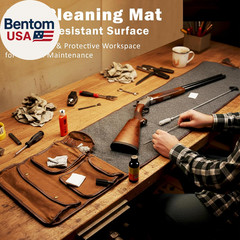 Gun Cleaning Mat for All Guns – Portable, Waxed Canvas, Handle, Weather-Resistan