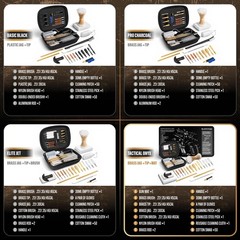 GLORYFIRE Gun Cleaning Kit Fits .22 .357/9mm .38 .40 One Size, Tactical Onyx
