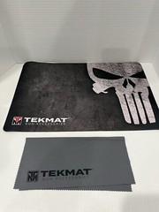 TekMat 17in Printed Gun Cleaning Mat Punisher, Black, TEK-17-PUNISHER Bench Mat