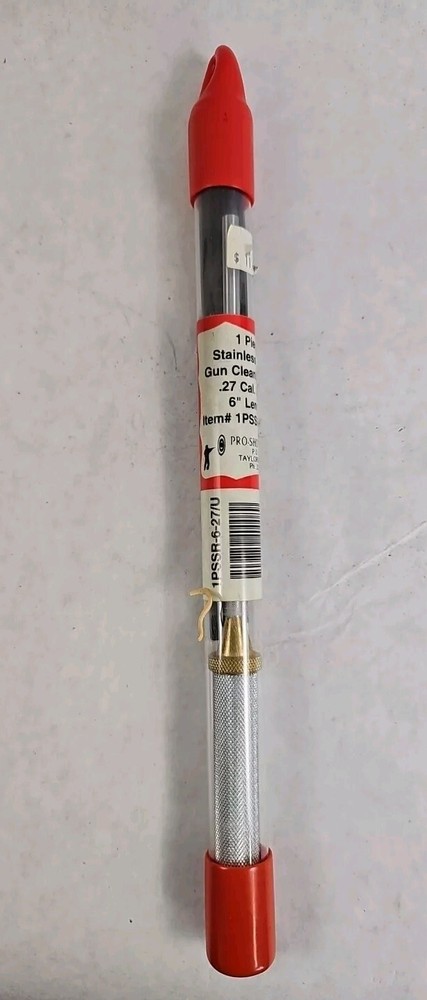 Pro-Shot 1 Piece Stainless steel Cleaning Rod 27 Cal & up 6″ 1PSSR-6-27/U
