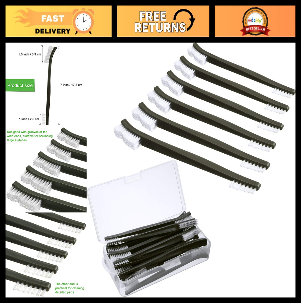 20 Pack Double-Ended Gun Cleaning Brushes – 7″ Nylon All-Purpose Brush Set