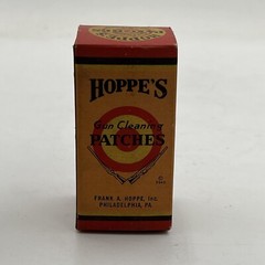 VTG New NOS BOX Hoppe’s Gun Cleaning Patches .22 Cardboard General Store Display