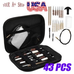 For Gun Cleaning Kit Set Handgun Pistol Rifle 43 Pcs 22.357.38,9mm.45.40 Tool US