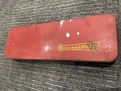 Vintage Outers Gunslick Rifle Gun Kit No. 477 in Original Red Tin Box *Partial*