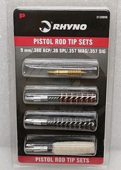 RHYNO Pistol Rod Tip Kit For Pistol Cal. 9mm/.380acp/.38spl/.357Mag/.357 SIG