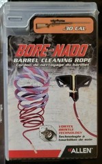 2 – Allen Bore Nado Rifle Barrel Cleaning Rope – .30 Cal – Red/Grey NIP