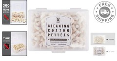 Compact Cotton Wool Felt Cleaning Pellets for .22 Caliber Firearms – 300 Pieces