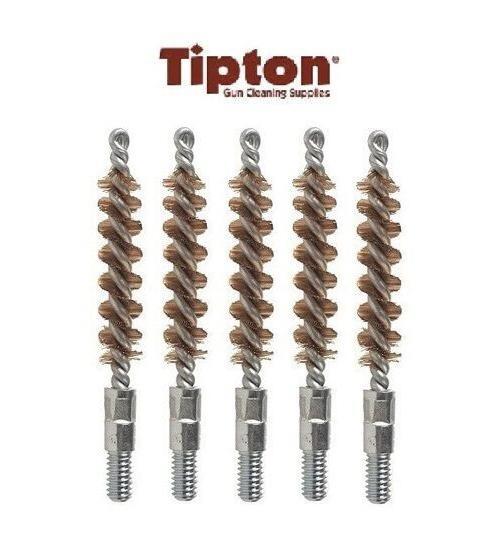 Tipton 25 Cal 5pk Bronze PSTL Bore Brushes 8 x 32 Thread # 120-466 New!