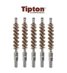 Tipton 25 Cal 5pk Bronze PSTL Bore Brushes 8 x 32 Thread # 120-466 New!