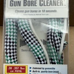 Worlds Fastest Gun Bore Cleaner Boresnake National Tech Labs .38 .357 9mm Pistol