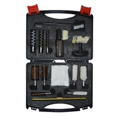 Cleaning Kit for 12, 20, 410 Gauge Includes Bronze Bore Brush, Cotton Mop, Sp…