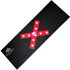 Custom Pistol LEATHER GUN Rifle CLEANING MAT Flag Skull measures 12″ X 36″