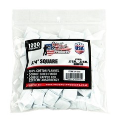 Pro-Shot 341000 Cleaning Patches .17/ .22 Cal 0.75″ Square Cotton Flannel 1000