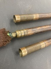 Vintage Three Piece Wood and Brass Gun Cleaning Rod