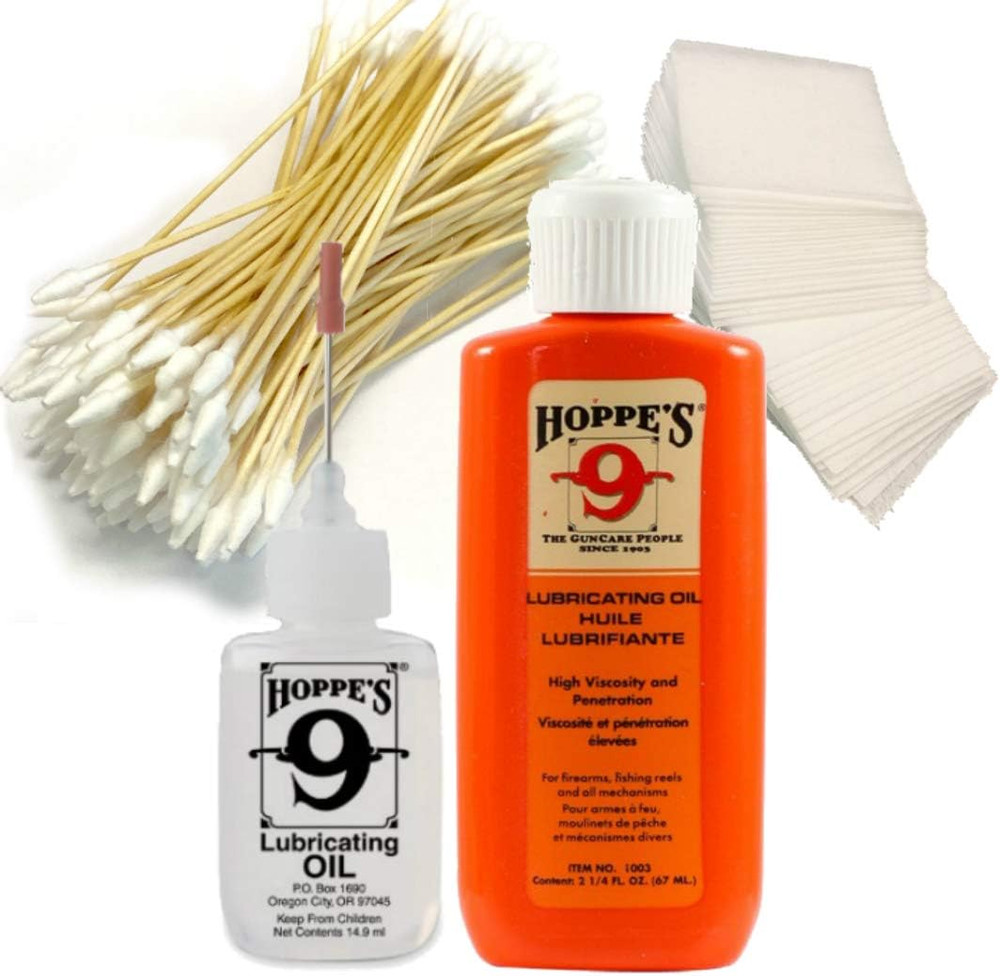 Gun Lubricant Bundle – Includes Oil Refill Kit, Lint Free Cleaning Patches and C