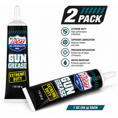 Lucas Oil 10889 Extreme Duty Grease Gun 1 oz Heavy Duty Lubricant (2 Pack)