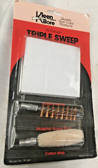 Kleenbore cotton mop, phosphor bronze brush, cotton patches 20 ga. size #TP-243