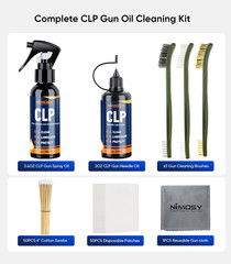 CLP Gun Cleaning Oil Kit-Includes 3.4Oz Gun Oil 2Oz Needle Lubricant, Gun Brushe