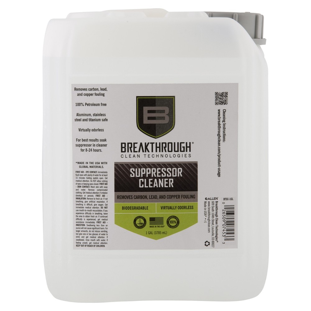 Breakthrough Clean Technologies Suppressor Cleaner Solvent, 1 Gallon #BTSC-1GL