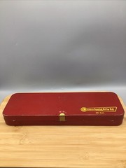 Used Vintage Outers Gunslick Rifle Gun Kit. Red Metal Box. No. 477. 30 Cal.