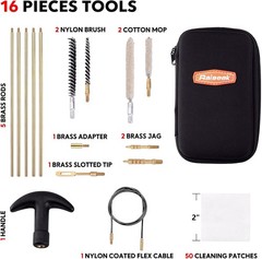16-Piece High-Quality Airgun Cleaning Kit for 177 & .22 Cal with Carrying Case