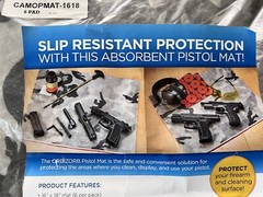 Pistol Cleaning Mats (6) Pack Camo Slip Resistant Protection Absorbent Orbizorb