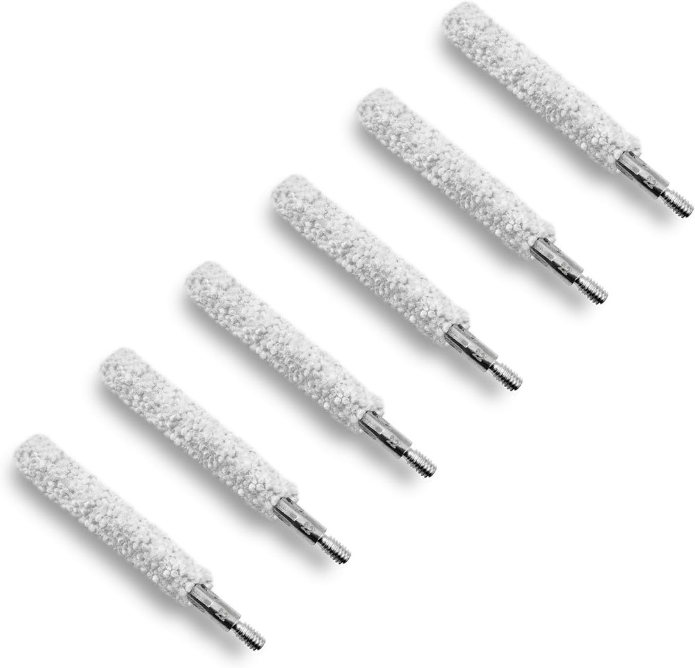6pcs Gun Cleaning Brushes Shotgun Cotton Mop Brush Pistol Cleaning Kit for 22 Ca
