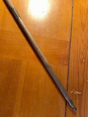 Vintage Shotgun Cleaning Rod 3 Pc Wooden Brass Gun Cleaning Rod 36” Antique