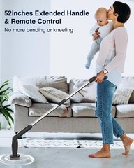 Leebein Electric Spin Scrubber, 4-Angle, 2-Speed, 8 Brush Heads, Remote Control