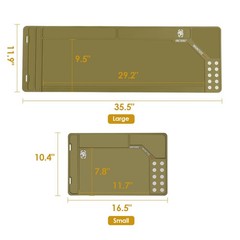 OneTigris Gun Cleaning Mat Rifle Pistol Gun Mat with Magnetic Dots, Non-Slip …