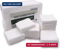 1000 Pieces Gun Cleaning Patches with Storage Case Highly Absorbent Lint Free Gu