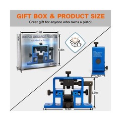 Universal Pistol Sight Pusher Tool Upgraded with Free Front Sight Tool Instal…