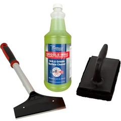 Griddle-Whiz 3 Piece Griddle Cleaning Kit | Liquid Cleaning Combo Kit – 3 Pcs