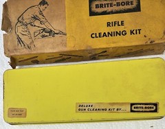 Mill Run BRITE-BORE Rifle Gun Cleaning Kit Metal Box 25BU Rifle & Pistol .22 Cal