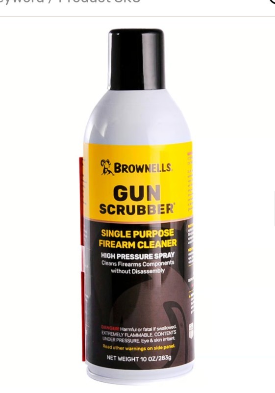Brownells Gun Scrubber Aerosol 10oz Fantastic Way To Clean Away A Complete Mess!