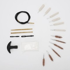 19pcs/set Tactical Gun Cleaning Kit for 22/38/9/40/45mm Caliber for Handgun Rifl