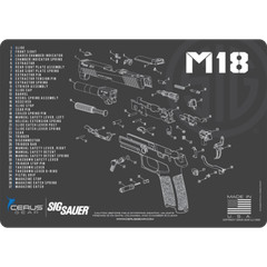 For Sig Sauer M18 PREMIUM Armorers Cleaning Bench Mat Made in USA