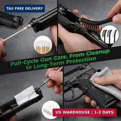 CLP Gun Cleaning Kit – All-in-One Gun Cleaner & Lubricant Set with 3.4oz Spray,