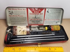 Vintage Outers Tin “Gunslick” Rifle Kit 30 Cal. w/original near full bottles