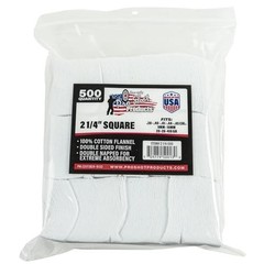 100% Cotton Gun Cleaning Patches – Lint-Free, Double-Napped, Absorbent Flannel –