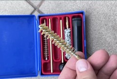 Gun Cleaning Kit 9mm .38, 357 Caliber 5 Pieces in Carrying Case