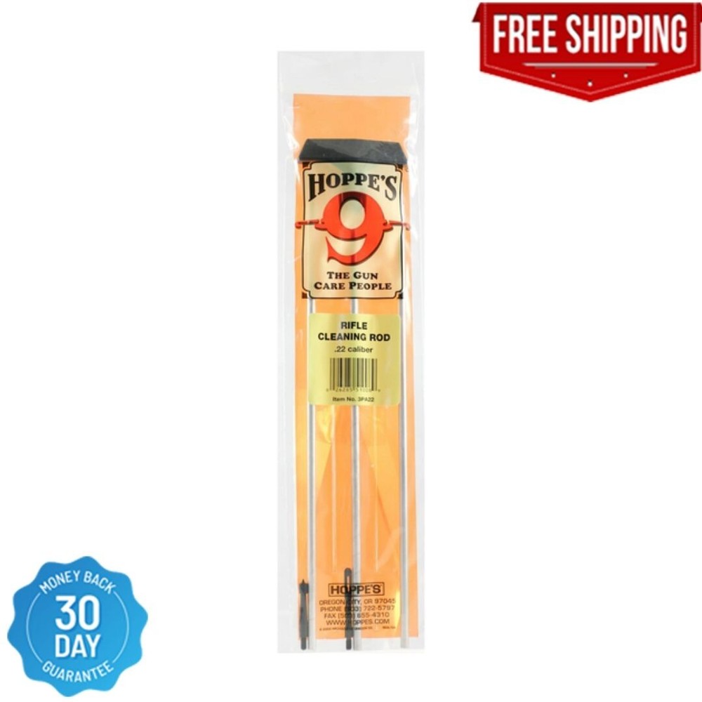Hoppe’s No. 9 Gun Cleaning Aluminum Rod, .22 Caliber Rifle