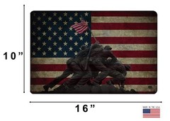 Rogue River Tactical Iwo Jima Memorial USA American Flag Gun Cleaning Mat Ben…