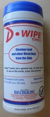 D-WIPE 40 Count Lead Remover Wipes